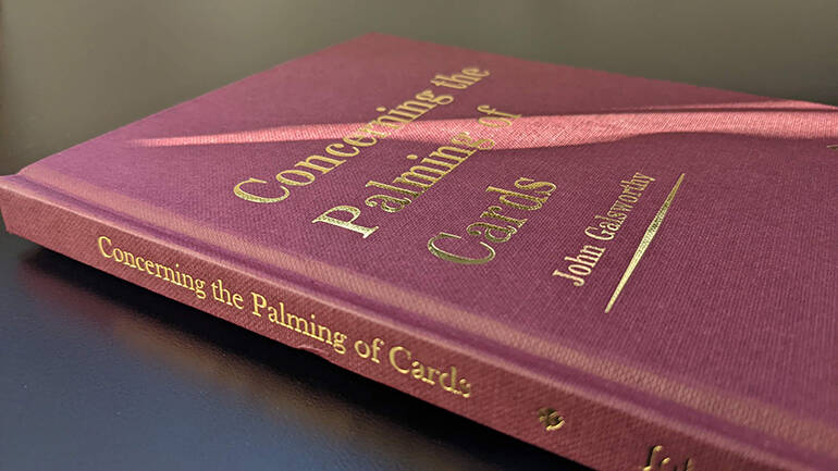 The book Concerning the Palming of Cards by John Galsworthy.