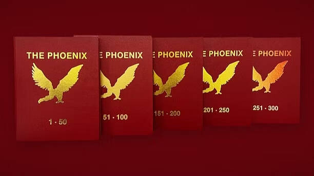 5 Volumes of The Phoenix, courtesy of Vanishing Inc.