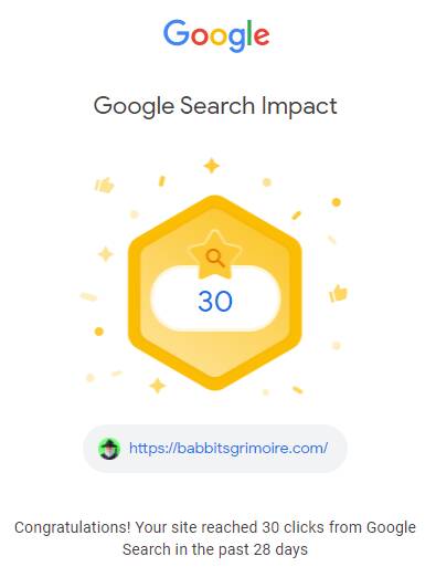 Google Search Impact badge