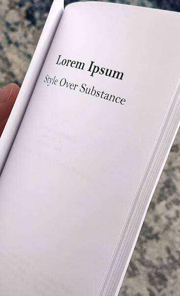 The booklet Lorem Ipsum by Nathan Colwell.