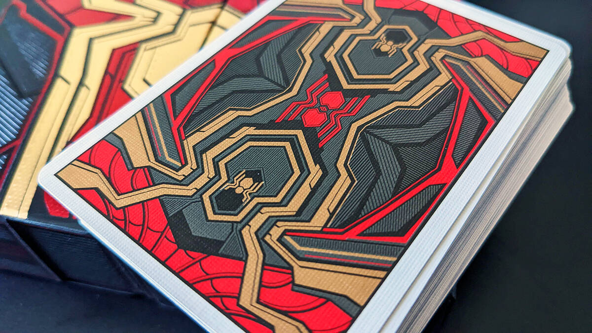 The back design of the Spider-Man deck.