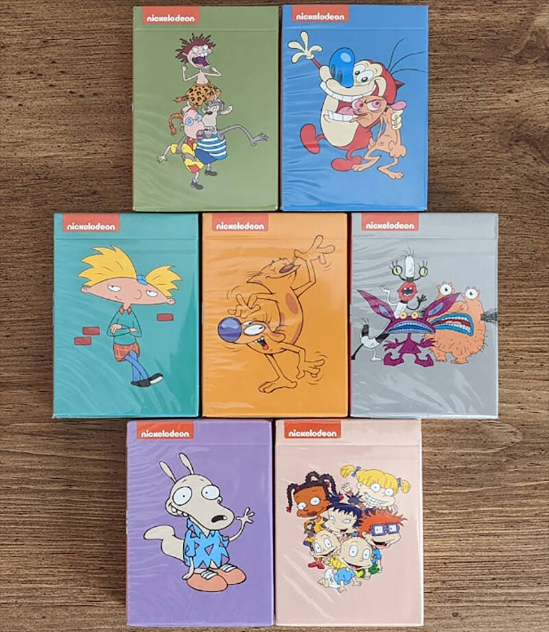 All 7 Fontaine Nickelodeon decks.