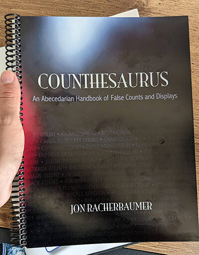 The spiral bound book Counthesaurus by Jon Racherbaumer.